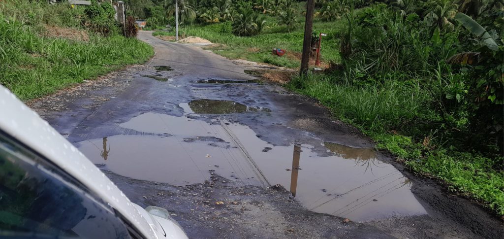 North East Trinidad - Potholes and Road Damage Issues