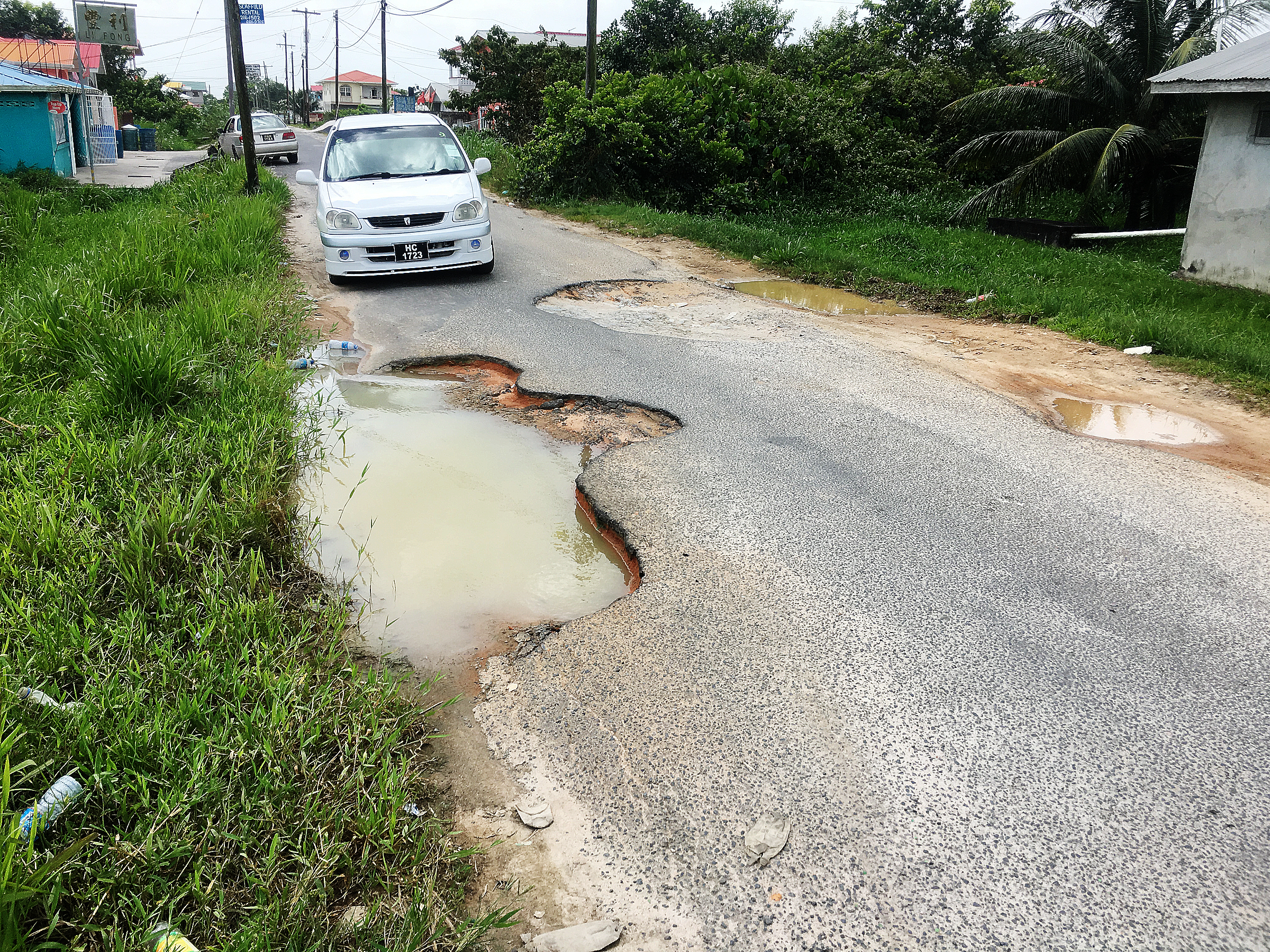 South East Trinidad – Potholes and Road Damage