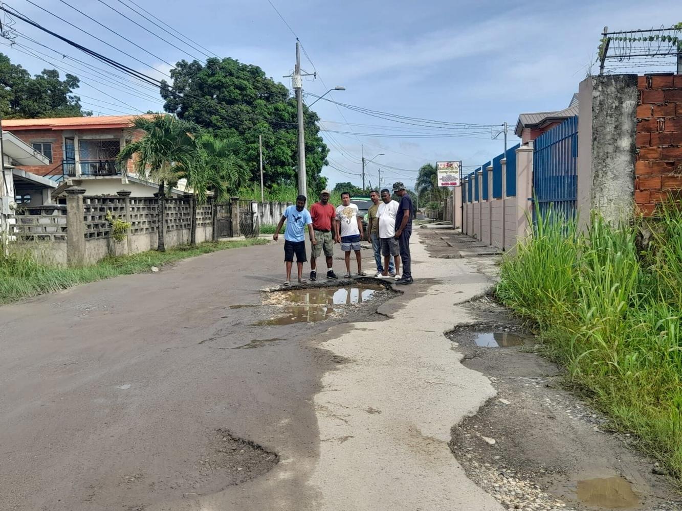 South West Trinidad – Potholes and Road Damage